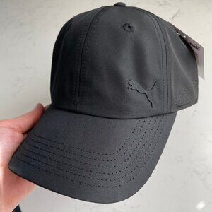 Puma Monocromatic Repreve Casual Adjustable Ball Cap Unisex 40+ Black Sz OS NWT